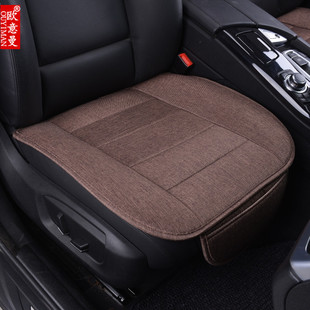 新款 通用座墊 汽車坐墊透氣免綁防滑三件套車墊單片布藝無靠背四季