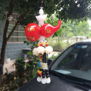 汽車掛件香水葫蘆掛飾車內后視鏡吊墜高檔裝 飾用品車載男女平安符