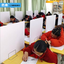 學(xué)生桌面隔板辦公桌面擋板屏風(fēng)學(xué)校防作弊考試隔離板一面底座隔斷