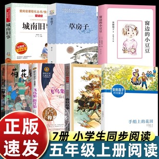 小豆豆正版 窗邊 書城南舊事草房子 手絹上 早市老師 五年級上冊必讀 花田春秋故事四五六年級閱讀書籍新月集荷花鎮 課外書推薦