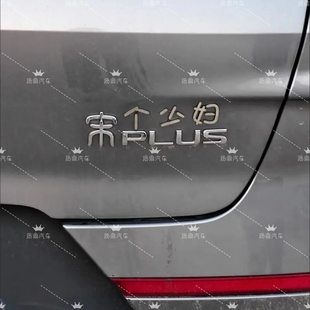 適用于比亞迪宋不銹鋼材質定制車尾標宋個少婦創意個性 搞笑車標貼