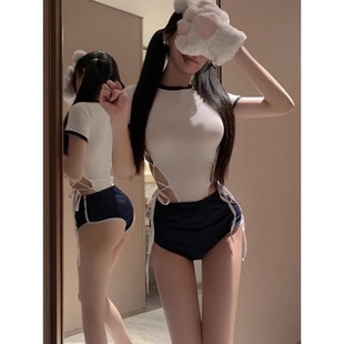 裝 大碼 火辣個性 性感綁帶女裝 純欲風日系體操服戶外夜店可外穿套裝