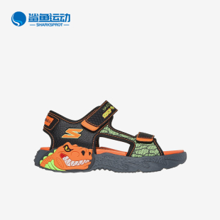 休閑舒適通勤風(fēng)透氣露趾涼鞋 男童簡(jiǎn)約時(shí)尚 斯凱奇正品 Skechers