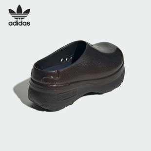 KJ0981 三葉草女士耐磨厚底休閑輕便拖鞋 Adidas 阿迪達(dá)斯官方正品