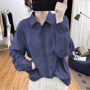 女氣質(zhì)蕾絲上衣寬松減齡打底衫 品牌女裝 清倉折扣春秋純棉翻領襯衫