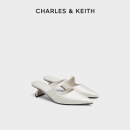 尖頭粗跟穆勒拖鞋 CHARLES&KEITH夏季 61720118時尚 CK1 女外穿 女鞋