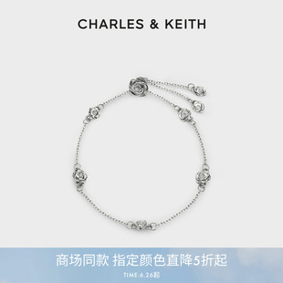 CHARLES&KEITH25夏新CK5 23220043玫瑰后花園設計感配飾手鏈項鏈