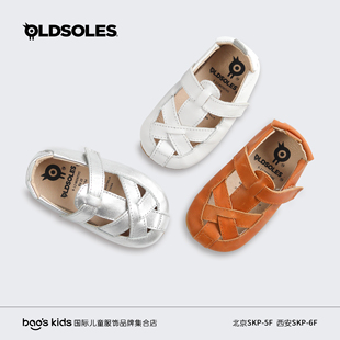 斷碼 男女寶寶學(xué)步鞋 清倉 soles兒童牛皮羅馬涼鞋 軟底 澳洲old