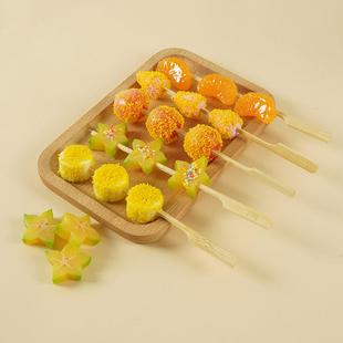 大款 仿真燒烤串模型仿真烤肉炸面包糠水果玩具擺件仿真食物模型