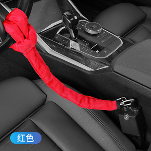 汽車方向盤鎖小轎車用加粗防盜鎖安全卡扣鎖鋼纜盤鎖可伸縮繩子鎖