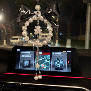 飾用品 車載后視鏡掛飾擺件裝 2025新款 汽車掛件網紅車內吊飾女神款