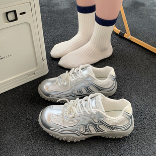 珍珠芭蕾德訓(xùn)鞋 百搭輕便舒適運(yùn)動(dòng)鞋 女2025新款 時(shí)尚 軟底休閑鞋 韓版