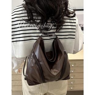 軟皮女包2025新款 斜挎包包簡約休閑潮托特包 雙肩包大容量通勤時尚