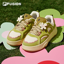 FUSION 網面透氣輕便休閑運動鞋 斐樂潮牌厚底板鞋 夏季 女 女鞋 FILA