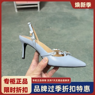 優雅半涼鞋 SL專柜正品 時尚 春夏淺口尖頭細高跟鞋 SL121033 露娜女鞋