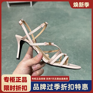 STELLALUNA露娜春夏細跟蝴蝶結一字帶高跟鞋 SL121082 氣質高級涼鞋