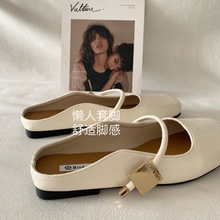 仙女氣質(zhì)穆勒涼拖鞋 自留溫柔如玉 INS軟糯糯晚晚風包頭半拖涼鞋