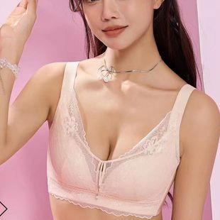 蕾絲內(nèi)衣 CD透氣超薄杯抹胸式 蓮娜姬2024春夏新款 無鋼圈文胸680