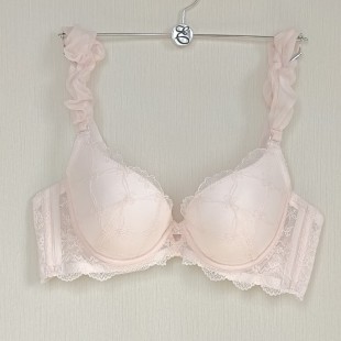 韓國EBLIN專柜正品 粉紅性感聚攏泡泡肩帶文胸女士內衣