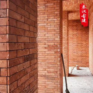 中式 青條磚紅磚切小紅磚貼片餐廳背景墻磚 仿古老紅磚古建面磚中式