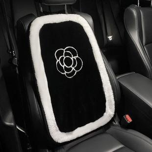 汽車坐墊冬季 通用卡通可愛女神單片車墊ins網紅座椅座套 毛絨四季