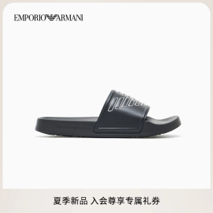 ARMANI 新款 阿瑪尼男女情侶款 25夏季 一腳蹬平底沙灘拖鞋 EMPORIO