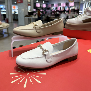 春秋真皮軟底法式 2025新款 舒適B25159711 平底樂福鞋 EBLAN伊伴女鞋