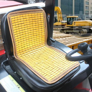 夏季 專用叉車貨車挖掘機面包車通用坐墊汽車鏟車透氣冰涼竹席座墊