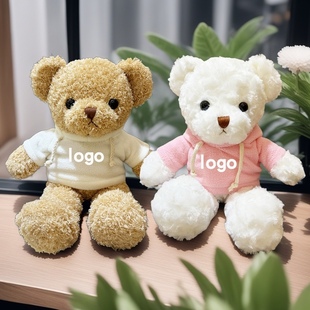 定制小熊公仔可愛泰迪熊玩偶毛絨玩具布娃娃公司活動印字logo禮品
