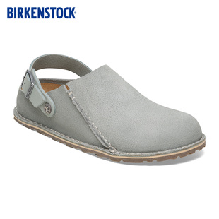 BIRKENSTOCK勃肯德國進口男女款 絨面可外穿Lutry包頭系踝家居拖鞋