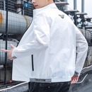 夏季 防曬衣外套冰絲透氣戶外防曬服皮膚衣夏天立領夾克潮 超薄男士