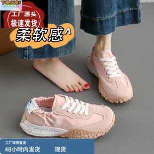 跑步鞋 34碼 女 女2025春夏雨傘布透氣輕便休閑百搭阿甘鞋 莆田運動鞋