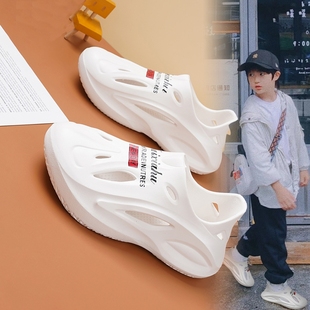 兒童運(yùn)動(dòng)沙灘鞋 2025新款 中大童男孩軟底防滑涼拖 夏季 男童包頭涼鞋