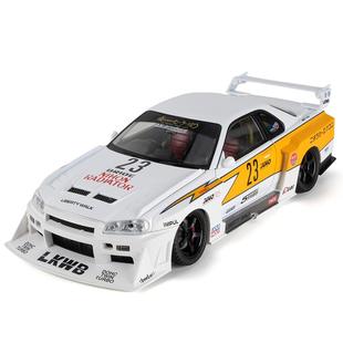 版 仿真1比18合金汽車模型GTR天際線改裝 玩具擺件代發 盒裝