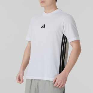 adidas 運動短袖 情侶T恤男裝 2025春夏新款 上衣 女裝 阿迪達斯