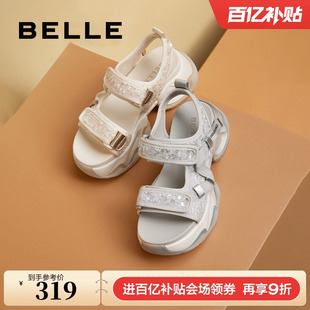 戶外涉水羅馬涼鞋 女新款 B3V1DBL4 子厚底運動涼鞋 百麗女鞋