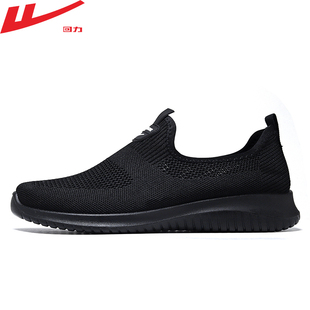 新款 透氣網(wǎng)鞋 鏤空薄款 網(wǎng)面一腳蹬運(yùn)動(dòng)鞋 回力男鞋 男低幫休閑鞋 夏季