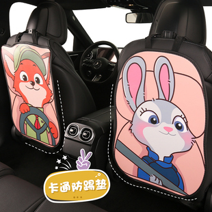 汽車座椅椅背防踢墊兒童后座保護墊車內用防臟防護墊后排防踢磨墊
