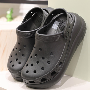 207521 戶外厚底泡芙增高男女涼拖鞋 crocs洞洞鞋 卡洛馳情侶沙灘鞋
