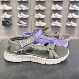141451 舒適耐磨簡約魔術貼涼鞋 Skechers斯凱奇女士夏季 新款