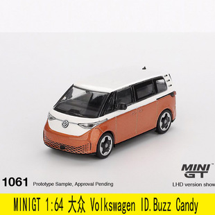 大眾 Volkswagen ID.Buzz MINIGT 合金汽車模型 面包車 1061