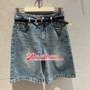 女裝 A1HBF249055 2025夏專柜正品 牛仔中短褲 499 新款 A1HBF2490