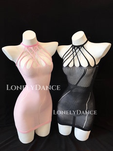 可撕睡衣貼身掛脖鏤空包臀性感睡衣女 新品 LonelyDance 撕撕樂