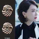 優雅925純銀耳釘氣質無耳洞耳夾韓國個性 耳飾女 高質感2025新款