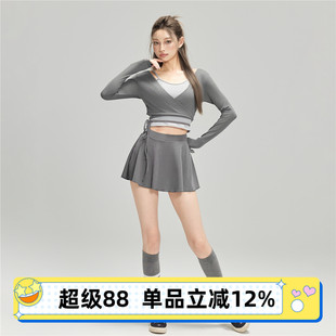 小胸泡溫泉泳裝 蘇拉娜公主三件套分體泳衣女保守顯瘦遮肚裙式 長袖
