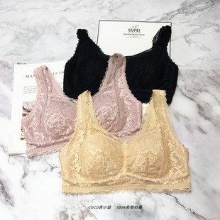古妃9855正品 無鋼圈養護胸罩女 睡眠文胸抹胸蕾絲性感美背內衣薄款