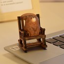 手工木雕小熊 飾擺件解壓生日禮物 辦公室工位穩定情緒神器桌面裝