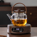 新款 耐高溫玻璃燒水泡茶壺家用 煮茶器蒸煮一體茶壺電陶爐煮茶套裝