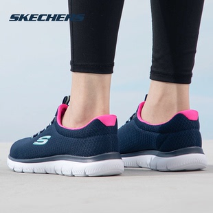 一腳穿耐磨健步鞋 輕便透氣媽媽鞋 女新款 Skechers斯凱奇休閑鞋