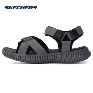 517 輕便透氣休閑鞋 Skechers斯凱奇男子黑色運(yùn)動涼鞋 涉水沙灘鞋